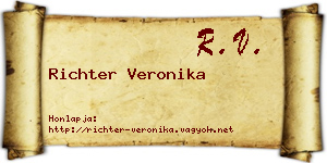 Richter Veronika névjegykártya